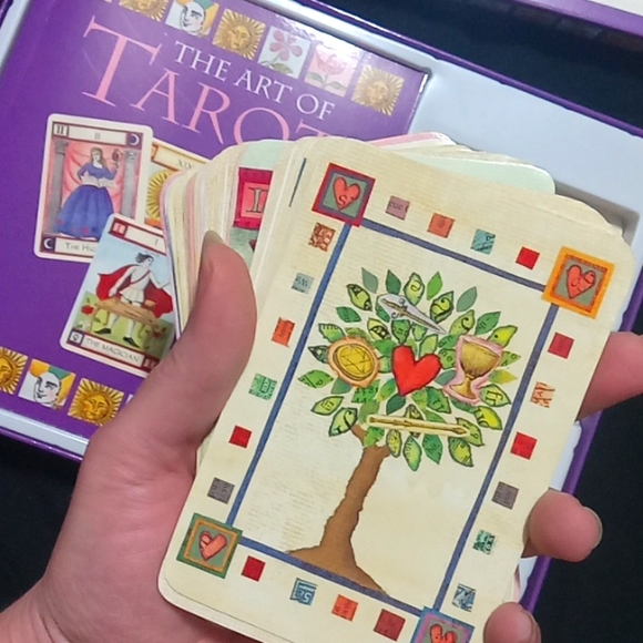 Rare 1991 OUT OF PRINT  Tarot  BOX Set by Liz Dean&Emma Garner ! Vintage tarot - Picture 4 of 4